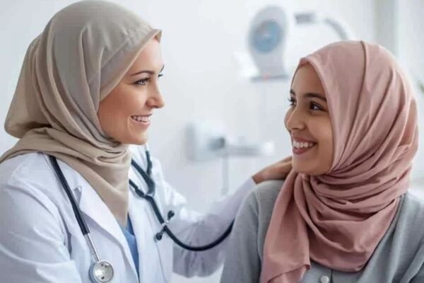 Silent endometriosis test biopsy showing uterine lining sample