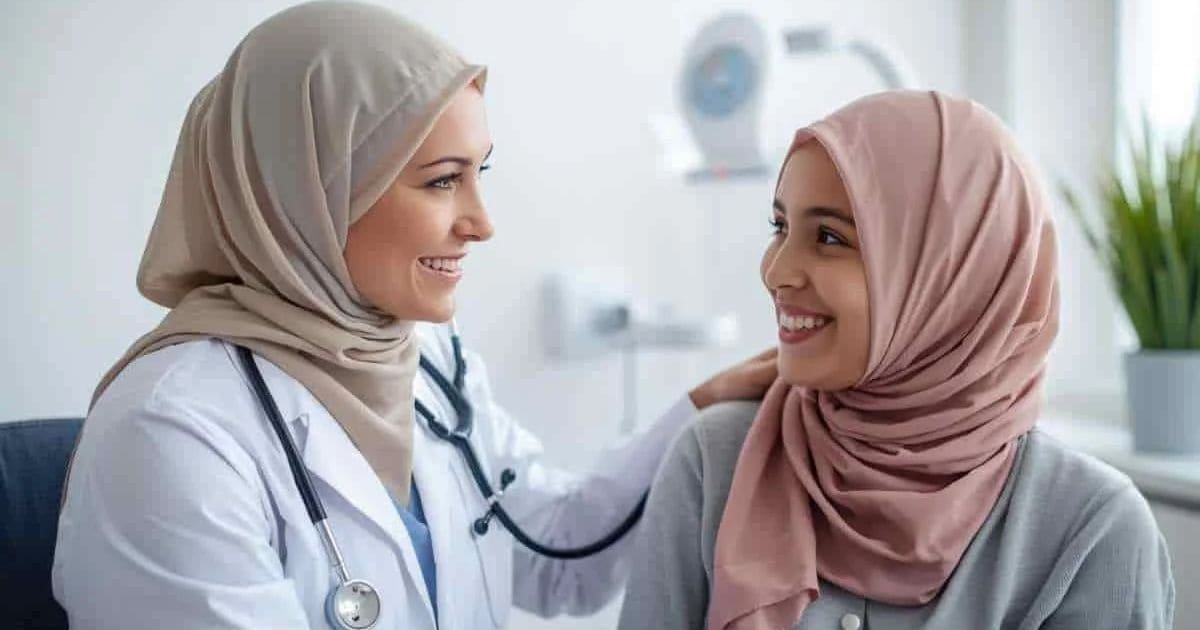 Silent endometriosis test biopsy showing uterine lining sample